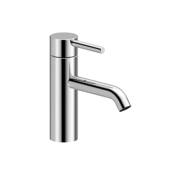 Herzbach DEEP Waschtischmischer M-Size 130mm Niederdruck mit PUSH-Ablauf Chrom, 18.023300.1.01