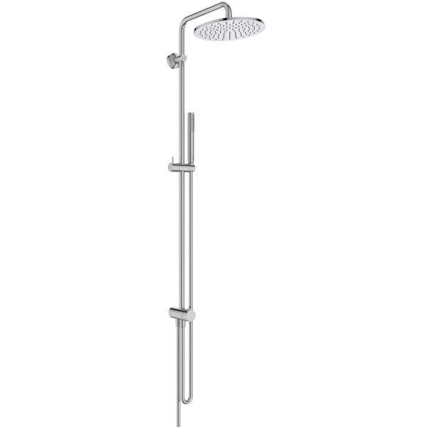 Ideal Standard Duschsystem Ceratwist T25 M ohne Armatur Stick-HB und runde Kopfbrause Chrom, BE206AA