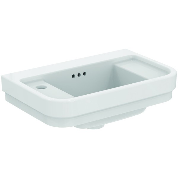 Ideal Standard Handwaschbecken Calla 1 Hahnloch links mit Überlauf 500x320x180mm Weiss, E223301