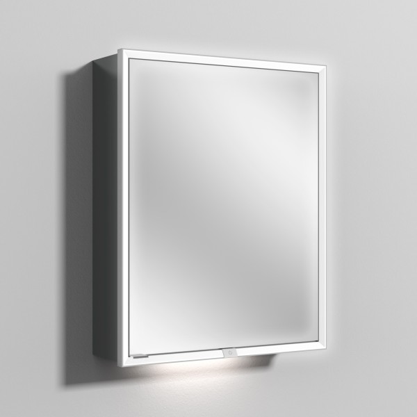 Sanipa Reflection Spiegelschrank MILO 60 mit LED-Beleuchtung, Anthrazit-Glanz, AU03179