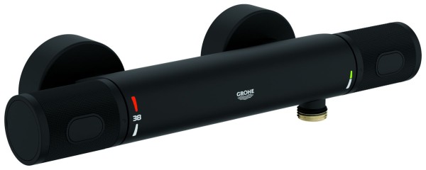 GROHE Thermostat-Brausebatterie Grohtherm 1000 Performance 34827 Wandm. phantom black, 34827KF0