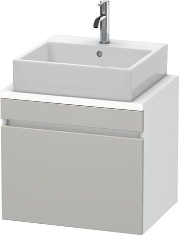 Duravit DuraStyle Konsolenwaschtischunterbau wandhängend Betongrau & Weiß Matt 600x478x512 mm - DS53