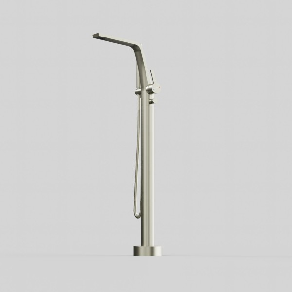 Steinberg Freistehende Wannenarmatur, mit Umsteller, Handbrause, brushed nickel, 260.1162BN