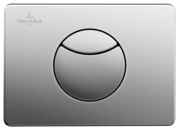 Villeroy & Boch WC-Betätigungsplatte ViConnect 169x64x223mm 2-Mengen-Spülung Edelstahl