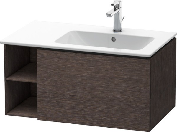 Duravit L-Cube Waschtischunterbau wandhängend Eiche dunkel gebürstet Matt 820x481x400 mm - LC6192072