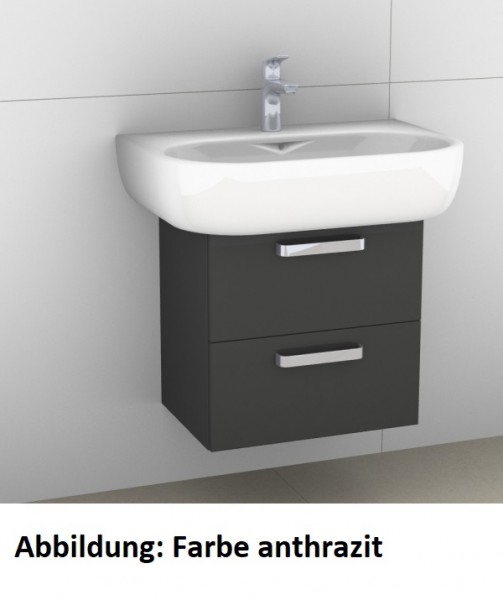 Artiqua 413 Waschtischunterschrank für 4U 123470 Quarzgrau Matt Select, 413-WU2L-K20-7163-173