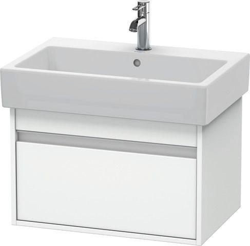 Duravit Ketho Waschtischunterbau wandhängend Weiß Matt 650x440x410 mm - KT668401818