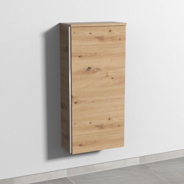 Sanipa 3way Mittelschrank mit 1 Tür, Eiche Natural-Touch, BR17185