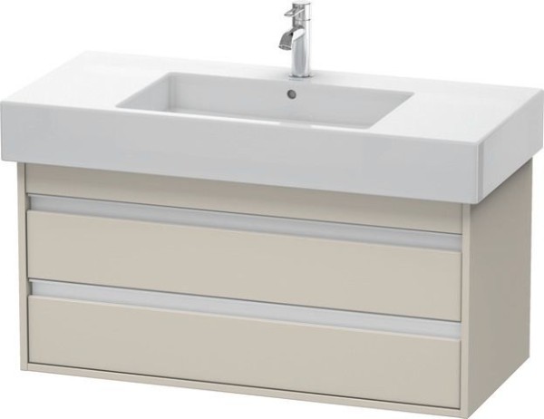 Duravit Ketho Waschtischunterbau wandhängend Taupe Matt 1000x455x480 mm - KT664109191