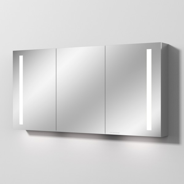 Sanipa Reflection Aluminium-Spiegelschrank ALEX 150 mit LED-Beleuchtung, AU4196L