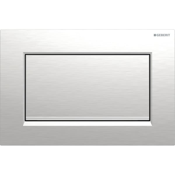 Geberit Betätigungsplatte Sigma30, für Spül-Stopp-Sp. chrom gebürstet/glanzchrom/chrom gebürstet, 11