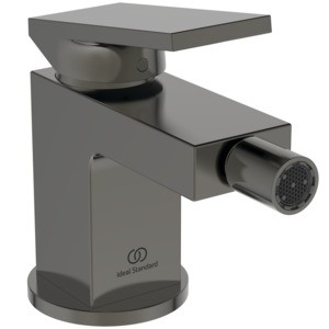 Ideal Standard Bidetarmatur Extra Ausladung 113mm m.Ablaufgarnitur Magnetic Grey, BD511A5