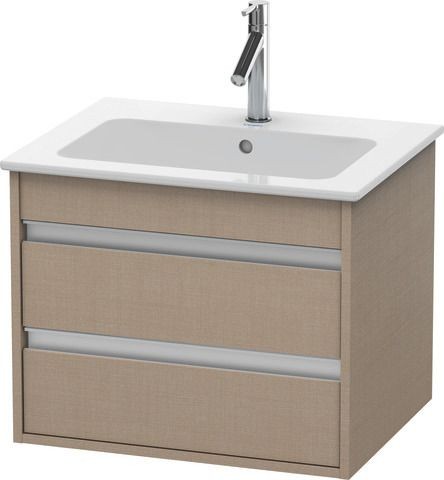 Duravit Ketho Waschtischunterbau wandhängend Leinen Matt 600x475x480 mm - KT642807575