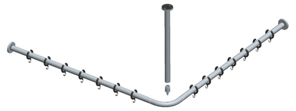 Keuco Brausevorhangstangen-Set Plan 14937,