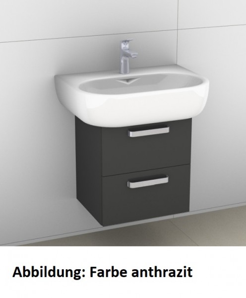 Artiqua 413 Waschtischunterschrank für 4U 223465 Quarzgrau Hochglanz Select, 413-WU2L-K23-7162-172