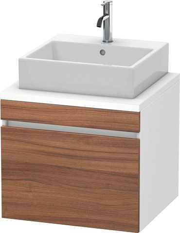 Duravit DuraStyle Konsolenwaschtischunterbau wandhängend Nussbaum & Weiß Matt 600x548x512 mm - DS531