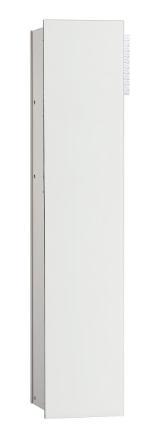Emco asis WC-Modul 2.0,1-türig, links, Unterputz, 811mm, ohne Einbau-Rahmen,alu/optiwhite, 975427453