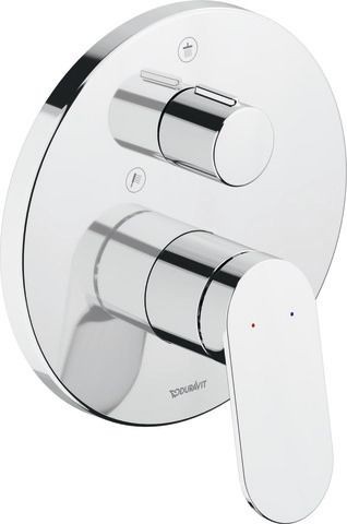 Duravit Wave Einhebel-Brausemischer Unterputz Chrom Hochglanz 170x92x193 mm - WA4210012010