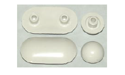 Ideal Standard Sitzpuffer Tonic, für WC softclosing, Weiß K802401, für Sitze mit Baujahr ab 01/2008