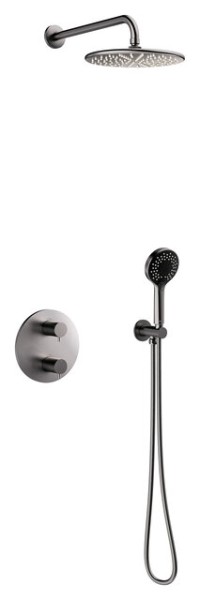 Damixa Silhouet HS 1 - Thermostat Duschsystem, Graphit PVD, 571235500