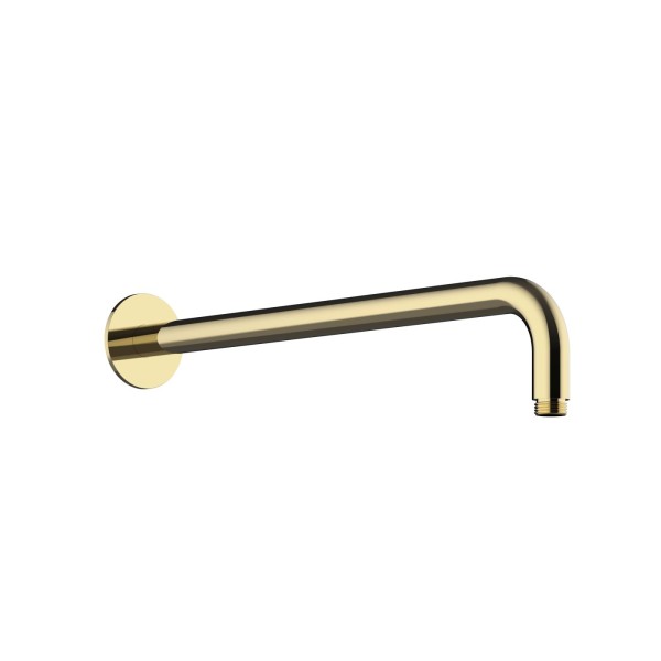 Herzbach LIVING SPA Wandarm 420mm 70 rund gewinkelt PVD Gold, 30.960420.1.03