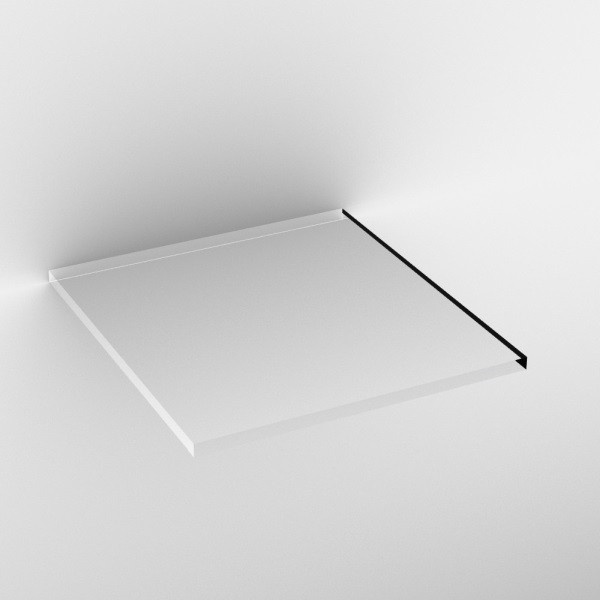Artiqua 400 Abdeckplatte Glas, Opti-White, 400-APG-1-45-OW