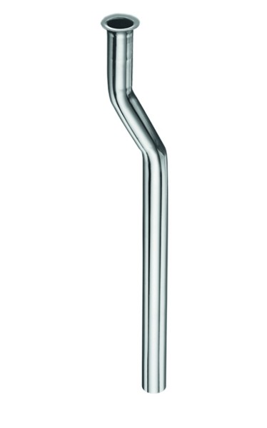 Schell Spülrohr gekröpft d:18mm 300mm chrom
