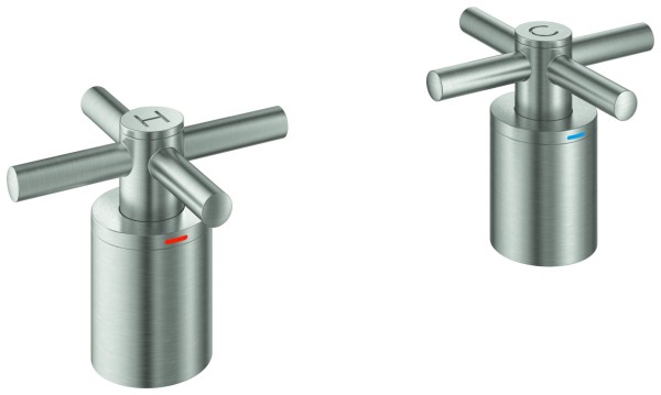 GROHE Kreuzgriff Atrio 18033 2 STK supersteel, 18033DC3