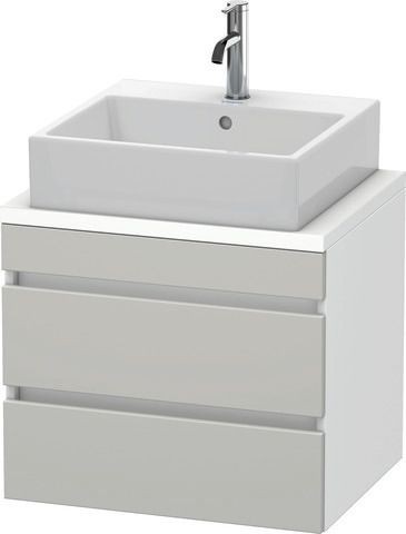 Duravit DuraStyle Konsolenwaschtischunterbau wandhängend Betongrau & Weiß Matt 600x478x512 mm - DS53