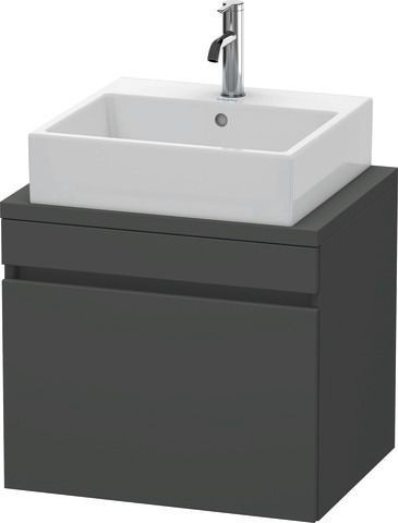 Duravit DuraStyle Konsolenwaschtischunterbau wandhängend Graphit Matt 600x478x512 mm - DS530004949