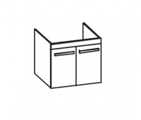 Vorschau: Artiqua 411 Vorschau: Artiqua 411 Waschtischunterschrank für Starck 3 030470, Graphit Struktur quer, 411-WU2T-D03-7070-401