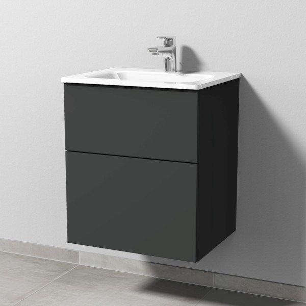 Sanipa 3way Glas-Set Glas-Waschtisch und Unterbau (SP200) 582x500x407