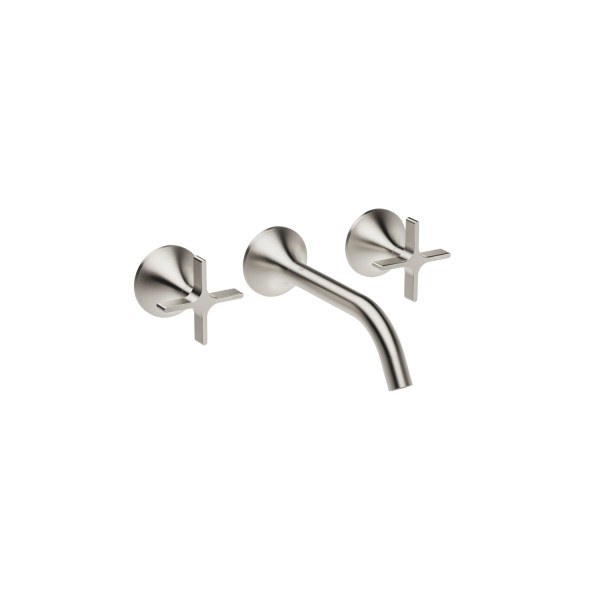 Dornbracht Waschtisch-Wandbatterie ohne Ablaufgarnitur VAIA 36712809 Platin gebürstet