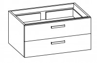 Artiqua COLLECTION 415 Artiqua COLLECTION 415 Waschtischunterschrank zu "Living City" 818438 B:950mm