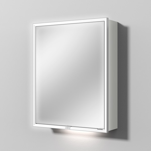 Sanipa Reflection Spiegelschrank MILO 60 mit LED-Beleuchtung, Weiß-Soft, AU03043