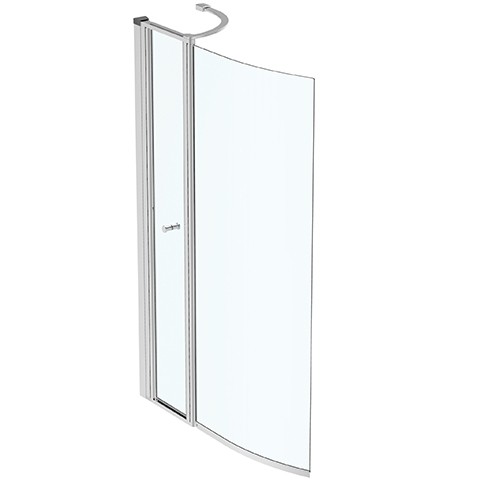 Ideal Standard Duschwand CONNECT AIR, mit Tür, aus Glas, E1137EO