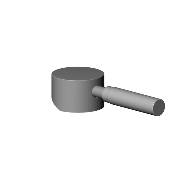 Dornbracht Griff für Waschtisch Stand Ersatzteile 90206204100 140 x 90 x 95 mm Platin gebürstet