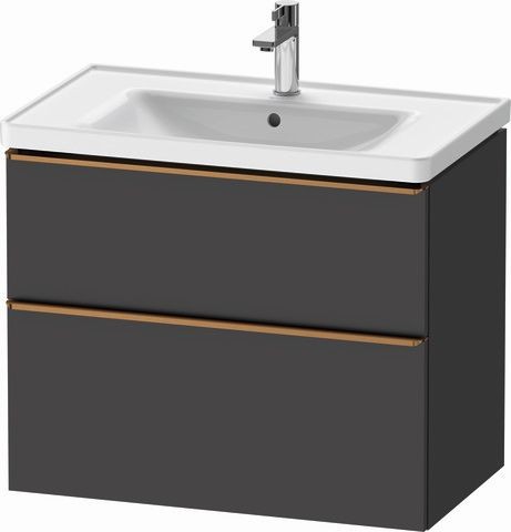 Duravit D-Neo Waschtischunterbau wandhängend Graphit Matt 784x452x625 mm - DE4355004490000