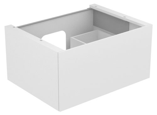 Keuco Waschtischunterschrank Edition 11 31241, 1 Front-Auszug cashmere/Glas cashmere, 31241180000