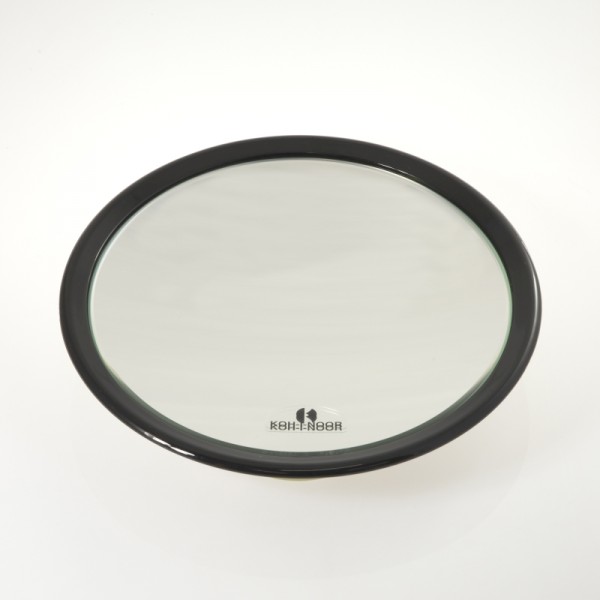 Koh-i-Noor Einseitiger Spiegel X6 mit 3 Saugnäpfen, 5511N-6, schwarz
