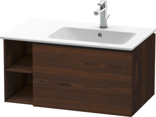 Duravit L-Cube Waschtischunterbau wandhängend Nussbaum gebürstet Matt 820x481x400 mm - LC619206969
