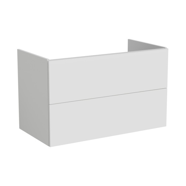 VitrA New Metropole Pure Waschtischunterschrank mit 2 Vollauszügen 98 x 52 x 60 cm Matt,67404