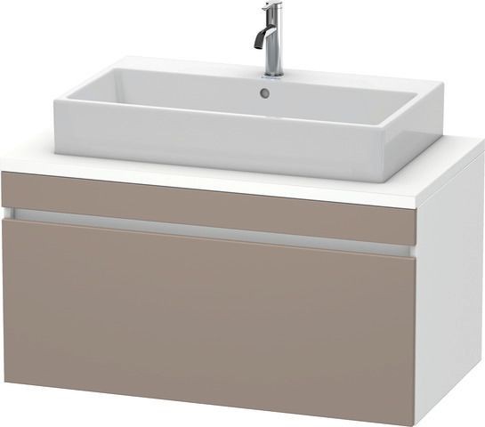 Duravit DuraStyle Konsolenwaschtischunterbau wandhängend Basalt & Weiß Matt 1000x548x512 mm - DS5314