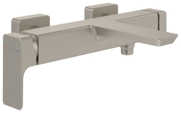 Villeroy & Boch Einhebel-Badewannenarmatur Subway 3.0 303x108x232mm Brushed Nickel Matt