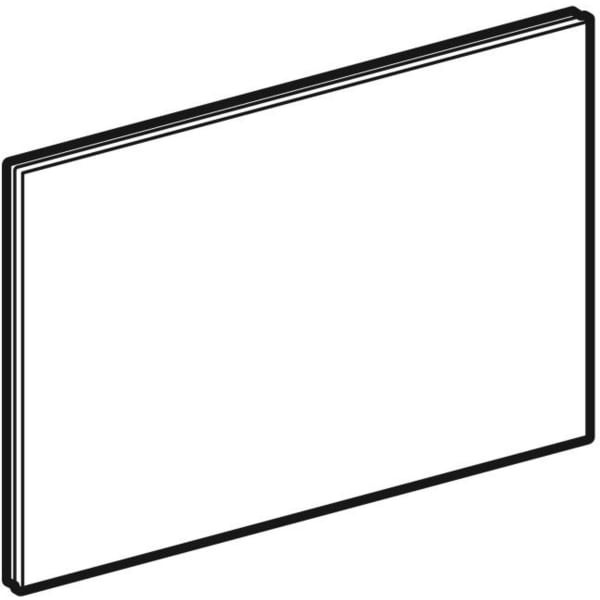 Geberit Sigma80 Ersatzteil, Betätigungsplatte Glas verspiegelt