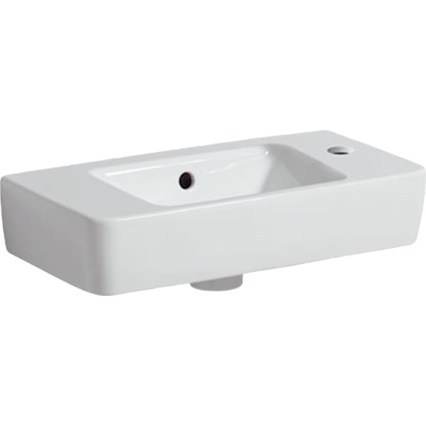 Geberit - Renova Nr.1 Comprimo Nouveau lave-mains, 50x25cm, avec
