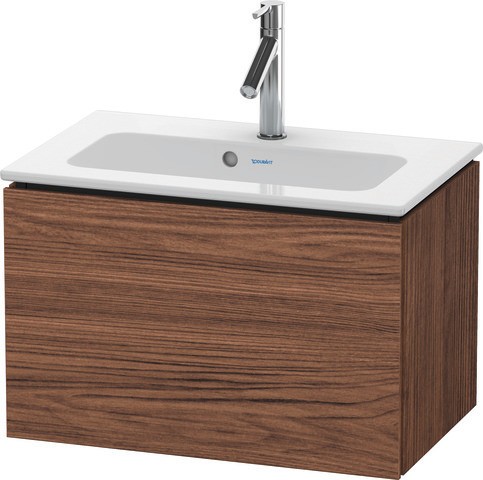 Duravit L-Cube Waschtischunterbau wandhängend Nussbaum dunkel Matt 620x391x400 mm - LC615602121