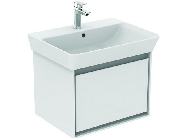 Ideal Standard Ersatzteil Schubladenfront CONNECT AIR, f. WTU 535mm, Braun matt u. Weiß matt, EF680V EF680VY