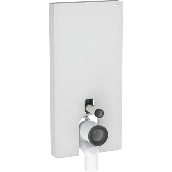 Geberit Monolith Plus Sanitärmodul für Stand-WC, 101 cm, Frontverkleidung aus Glas:, 131203TD7