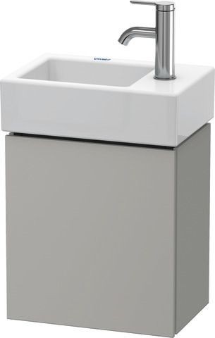 Duravit L-Cube Waschtischunterbau wandhängend Betongrau Matt 364x241x400 mm - LC6293L0707